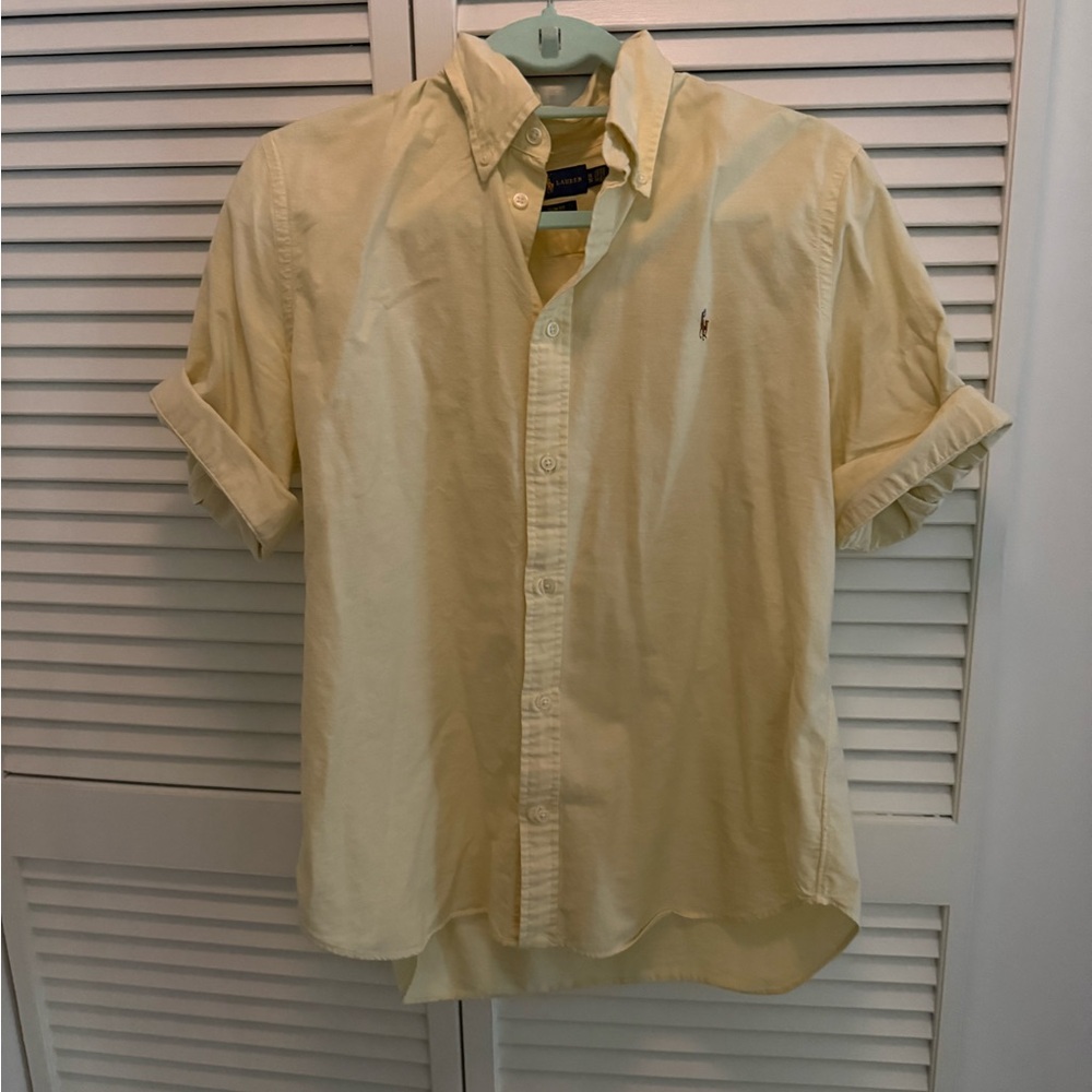 Ralph Lauren women's Light Yellow Button Down Shirt